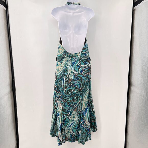 Lane Bryant Plus Halter Paisley Maxi Dress - Picture 3 of 11